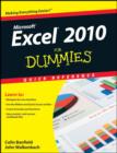 Image for Excel 2010 for dummies quick reference