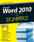 Image for Word 2010 all-in-one for dummies