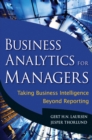 Image for Business Analytics for Managers: Taking Business Intelligence Beyond Reporting