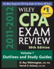 Image for Wiley CPA examination review, 2010-2011Volume 1,: Outlines and study guidelines