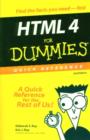 Image for HTML 4 For Dummies Quick Reference