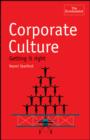 Image for Corporate Culture : Getting It Right