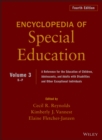 Image for Encyclopedia of Special Education, Volume 3