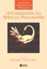 Image for A Companion to African Philosophy