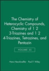 Image for Chemistry of 1 2 3-Triazines and 1 2 4-Triazines, Tetrazines, and Pentazin, Volume 33