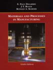 Image for Materials and processes in manufacturing
