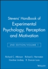 Image for Stevens&#39; Handbook of Experimental Psychology : Perception and Motivation