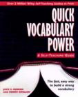 Image for Quick Vocabulary Power