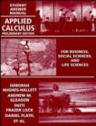 Image for Applied Calculus for Business, Social Sciences and Life Sciences : Students&#39; Answers