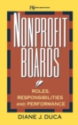 Image for Nonprofit boards  : a practical guide to roles, responsibilities, and performance