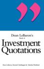 Image for Dean LeBaron&#39;s Book of Investment Quotations