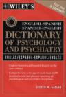 Image for Wiley&#39;s English-Spanish and Spanish-English Dictionary of Psychology