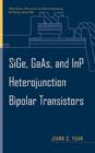 Image for SiGe, GaAs and InP heterojunction bipolar transistors
