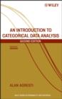 Image for Introduction to categorical data analysis