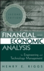 Image for Financial and economic analysis for engineering and technology management