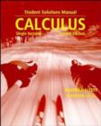 Image for Calculus: Student solution manual : Student Solution Manual for 2r.e
