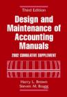 Image for Design and Maintenance of Accounting Manuals 2002 Cumulative Supplement