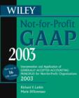 Image for Wiley Not-for-Profit GAAP 2003