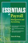 Image for Essentials of payroll  : management and accounting