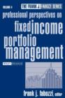 Image for Professional perspectives on fixed income portfolio managementVol. 4