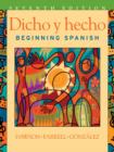 Image for Dicho y hecho  : beginning Spanish : Workbook to 7r.e.