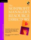 Image for The nonprofit manager&#39;s resource directory