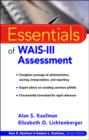 Image for Essentials of WAIS-III assessment