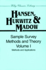 Image for Sample Survey Methods and Theory, Volume 1
