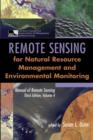 Image for Manual of Remote Sensing