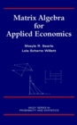 Image for Matrix algebra for applied economics