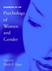 Image for Handbook of the psychology of women and gender