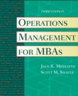 Image for Operations Management for MBAs