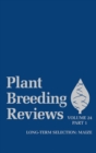 Image for Plant breeding reviewsVol. 24 Part 1: Long term selection