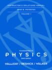 Image for Fundamentals of Physics : v. 1 : Solutions Manual