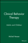Image for Clinical behavior therapy  : adults and children