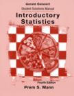 Image for Introductory Statistics : Students Solutions Manual to 4r.e.