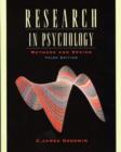 Image for Research in pyschology  : methods and design : Student Edition