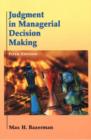 Image for Judgement in managerial decision making