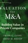 Image for Valuation for M and A