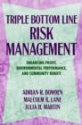 Image for Bottom line risk management  : enhancing profit, environmental performance and community benefit