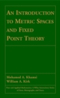Image for An introduction to metric spaces and fixed point theory