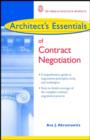 Image for Architect&#39;s Essentials of Contract Negotiation