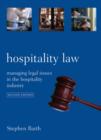 Image for Hospitality law  : managing legal issues in the hospitality industry