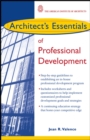 Image for Architect&#39;s essentials of professional development
