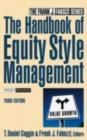 Image for The handbook of equity style management