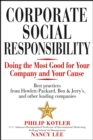 Image for Corporate social responsibility  : doing the most good for your company and your cause