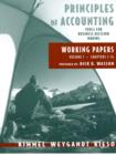 Image for Principles of accounting with annual report  : working papersVol. 1