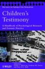 Image for Children&#39;s testimony  : a handbook of psychological research and forensic practice
