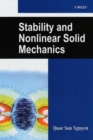 Image for Stability and Nonlinear Solid Mechanics