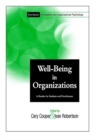 Image for Well being and effectiveness in organizations